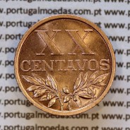 Portugal, bronze coin of 20 centavos 1963 Portuguese Republic, XX centavos 1963 Bronze, (UNC), World Coins Portugal KM 584 a2