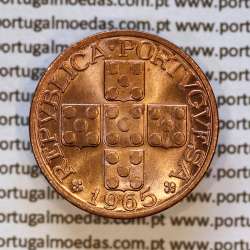XX centavos 1965 em Bronze da Republica Portuguesa, 20 centavos 1965 bronze, (Soberba), World Coins Portugal KM 584 a1