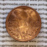 XX centavos 1966 em Bronze da Republica Portuguesa, 20 centavos 1966 bronze, (Soberba), World Coins Portugal KM 584 a2