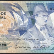 100 (Cem) Escudos 1987 Fernando Pessoa 03/12/1987, Chapa:9 Banco de Portugal, BJM 093129, (NC), Pick 179d
