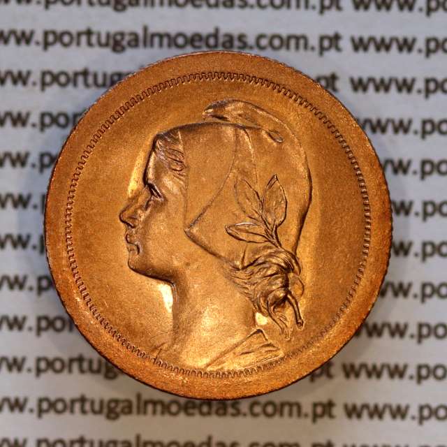 10 centavos 1924 Bronze, Republica Portuguesa, (Soberba), Alberto Gomes R.09.01, World Coins Portugal KM 573 b