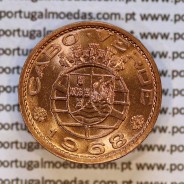 Cape Verde 50 Centavos 1968 Bronze Coin, Former Portuguese Colony, (UNC), Gomes R.06.01, World Coins KM 11 a3