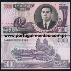 Coreia do Norte - Nota de 5000 Won 2006 (Não Circulada) - Pick 46