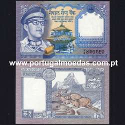 Nepal - Nota de 1 Rupee 1974-1992 (Não Circulada) - Pick 22
