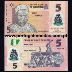 Nigeria – 5 Naira Banknote, 2009 (Uncirculated) – Pick 38