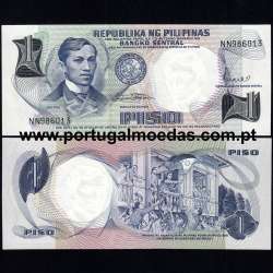 Filipinas - Nota de 1 Piso 1969 (Não Circulada) - Pick 142