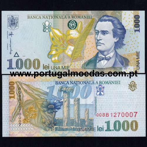 Romania - 1000 Lei Banknote 1998 (Uncirculated) - Pick 106