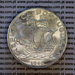 10 escudos 1940 prata – Soberba – Reverso (variação de brilho 2 – Exemplar A2)