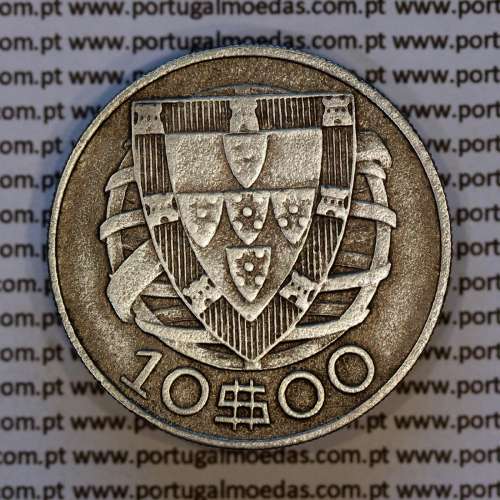 Portugal 10 escudos 1934 silver (F) – KM#582 – Reverse – Ref. RP.10.AG.R.43.03.D1