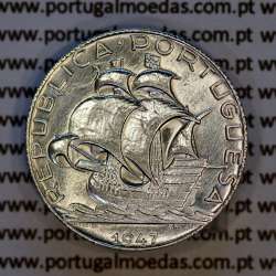 Portugal 2‑1/2 Escudos 1947 silver – (XF) – Obverse (brightness variation 1) – Ref. RP.02.AG.R.30.10.A7