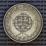 Timor 1 Escudo 1958 nickel‑brass – (XF) – Obverse (brightness variation 1) – Ref. AG.TM.09.01.A5