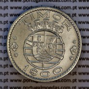 1 Escudo 1958 Timor alpaca – (Bela‑) – Reverso (variação de brilho 2) – Ref. AG.TM.09.01.A5