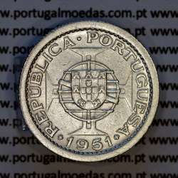 São Tomé and Príncipe 2.50 Escudos 1951 silver – (VF+) – Obverse (brightness variation 1) – Ref. AG.ST.16.01.B2