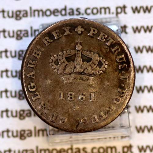 50 réis 1861 prata – (BC) – Anverso – Ref. MQ.4D.AG.P5.01.03.D6