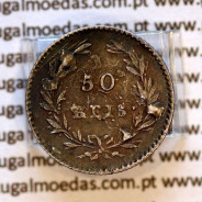 50 réis 1861 prata – (BC+) – Reverso – Ref. MQ.4D.AG.P5.01.03.D7