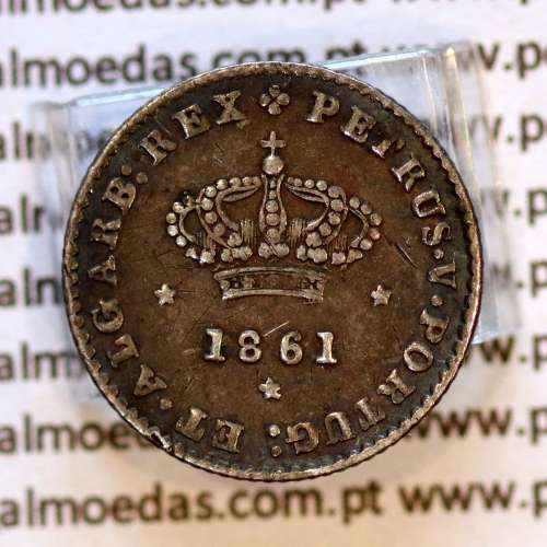 50 réis 1861 prata – (BC+) – Anverso – Ref. MQ.4D.AG.P5.01.03.D7
