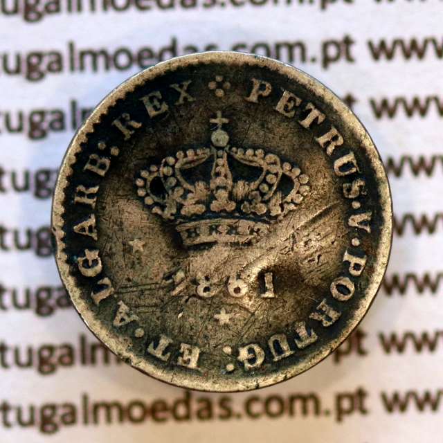 50 réis 1861 prata – (BC) – Anverso – Ref. MQ.4D.AG.P5.01.03.D5