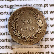 50 réis 1861 prata – (MBC) – Reverso – Ref. MQ.4D.AG.P5.01.03.C1