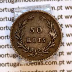 50 réis 1861 prata – (MBC+) – Reverso – Ref. MQ.4D.AG.P5.01.03.B3