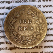 100 réis 1854 prata — busto cabelos lisos — Reverso — Ref. MQ.4D.AG.P5.02.01.D4