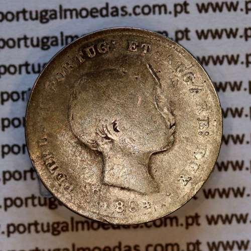 100 réis 1854 prata — busto cabelos lisos — Anverso — Ref. MQ.4D.AG.P5.02.01.D7