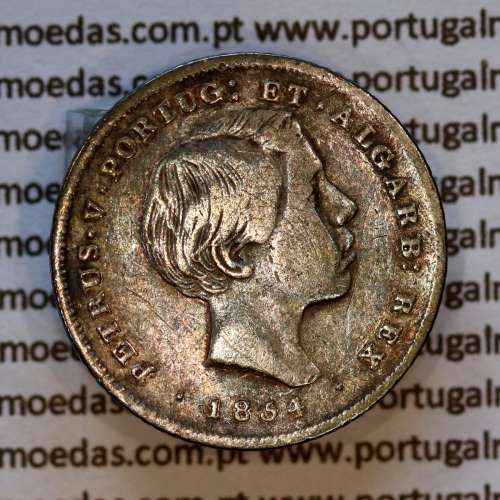 100 réis 1854 prata — busto cabelos lisos — Anverso (variação de brilho 1) — Ref. MQ.4D.AG.P5.02.01.B4