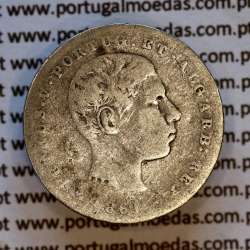 100 réis 1861 prata — (BC‑) — busto cabelos ondulados — Anverso — Ref. MQ.4D.AG.P5.03.05.C7