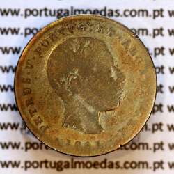 Portugal 100 réis 1861 silver — (Good) — wavy‑hair bust — Obverse — Ref. MQ.4D.AG.P5.03.05.C9