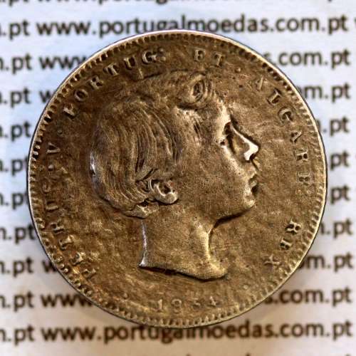 200 réis 1854 prata – (BC/BC+) – Anverso – Ref. MQ.4D.AG.P5.04.01.B1