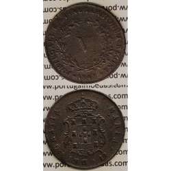 MOEDA V REIS COBRE 1848 (MBC) - D.MARIA II