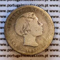 200 réis 1855 prata – (BC‑) – Anverso – Ref. MQ.4D.AG.P5.04.03.C7