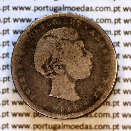 200 réis 1855 prata – (BC) – Anverso – Ref. MQ.4D.AG.P5.04.03.C6