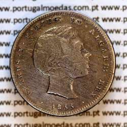 Portugal 200 Réis 1855 silver – (F+) – Obverse – Ref. MQ.4D.AG.P5.04.03.C2