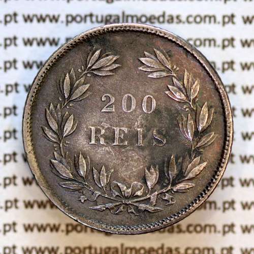 200 réis 1855 prata – (MBC) – Reverso – Ref. MQ.4D.AG.P5.04.03.B7