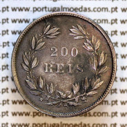 200 réis 1855 prata – (MBC) – Reverso – Ref. MQ.4D.AG.P5.04.03.B7