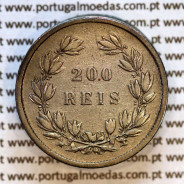 Portugal 200 Réis 1855 silver – (VF+) – Reverse – Ref. MQ.4D.AG.P5.04.03.B4