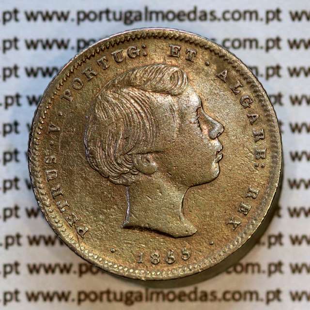 200 réis 1855 prata – (MBC+) – Anverso – Ref. MQ.4D.AG.P5.04.03.A5
