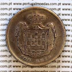 Portugal 500 réis 1855 silver (F+/VF) — Reverse — Ref. MQ.4D.AG.P5.07.01.B4