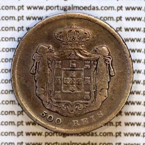500 réis 1855 prata (BC+/MBC) — Reverso — Ref. MQ.4D.AG.P5.07.01.B4