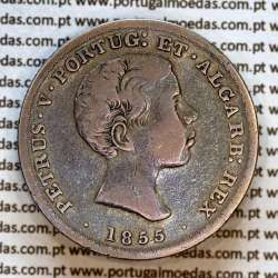 Portugal 500 réis 1855 silver (VF) — Obverse — Ref. MQ.4D.AG.P5.07.01.B2