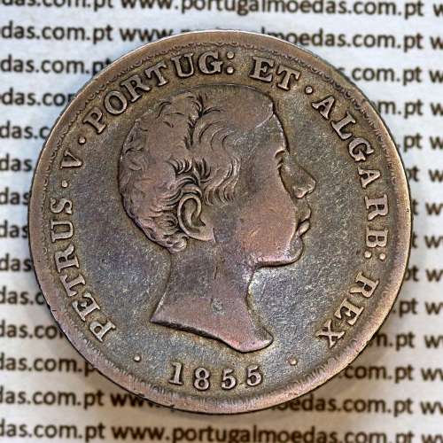 Portugal 500 réis 1855 silver (VF) — Obverse — Ref. MQ.4D.AG.P5.07.01.B2