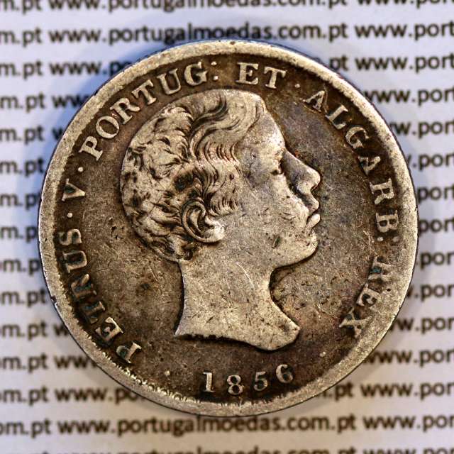 500 réis 1856 prata (BC+) — Anverso — Ref. MQ.4D.AG.P5.07.02.C4