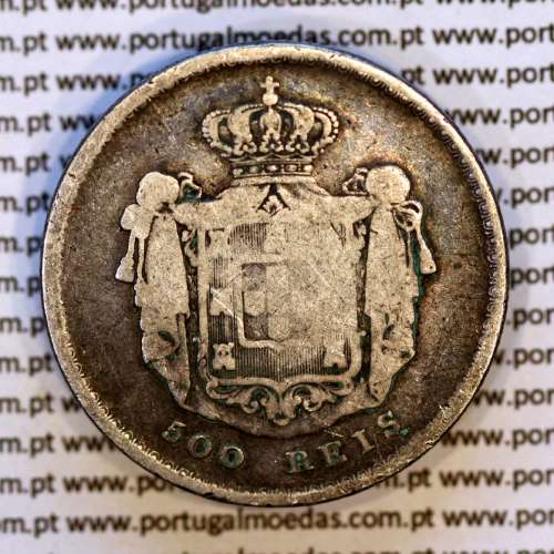 Portugal 500 réis 1856 silver (F+) — Reverse — Ref. MQ.4D.AG.P5.07.02.C4