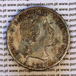Portugal 500 réis 1856 silver (VF) — Obverse — Ref. MQ.4D.AG.P5.07.02.B4
