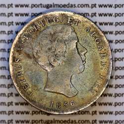 Portugal 500 réis 1856 silver (VF) — Obverse — Ref. MQ.4D.AG.P5.07.02.B5