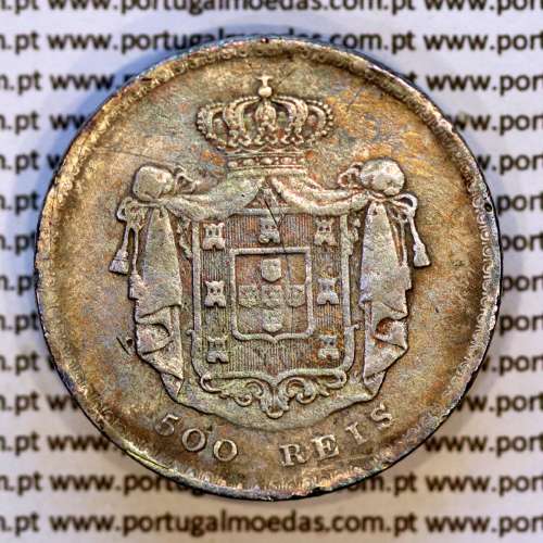 Portugal 500 réis 1856 silver (VF) — Reverse — Ref. MQ.4D.AG.P5.07.02.B5