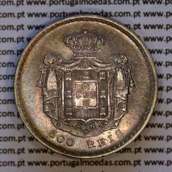 Portugal 500 réis 1856 silver (UNC) — Reverse (brightness variation 1) — Ref. MQ.4D.AG.P5.07.02.A2