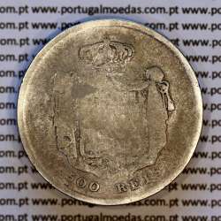 Portugal 500 réis 1858 silver – (F) – Reverse - Ref. MQ.4D.AG.P5.08.02.C5