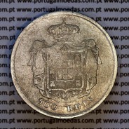 Portugal 500 réis 1858 silver – (F+) – Reverse – Ref. MQ.4D.AG.P5.08.02.B8