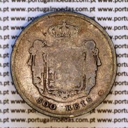 Portugal 500 réis 1858 silver – (F+) – Reverse – Ref. MQ.4D.AG.P5.08.02.C3